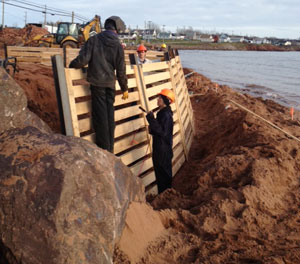 Protective Works Construction Nova Scotia Shoreline Revetment photo